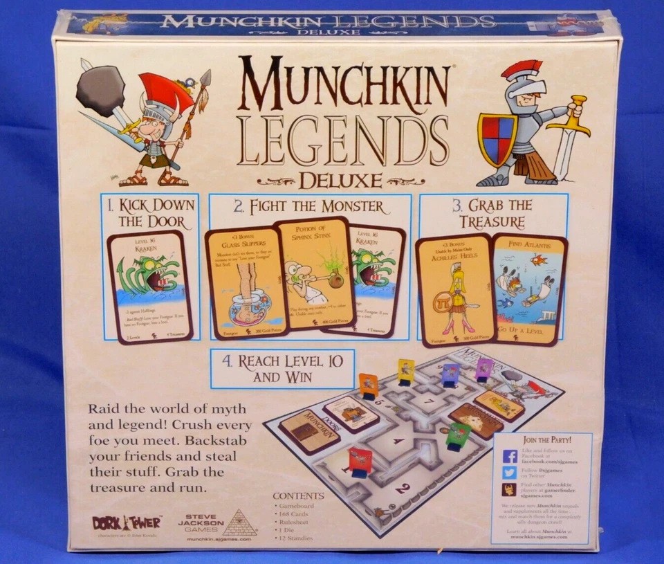 MUNCHKIN LEGENDS DELUXE SET SEALED STEVE JACKSON GAMES - Image 2 of 4