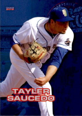 2019 New Hampshire Fisher Cats Choice #25 Tayler Saucedo Honolulu Hawaii HI Card