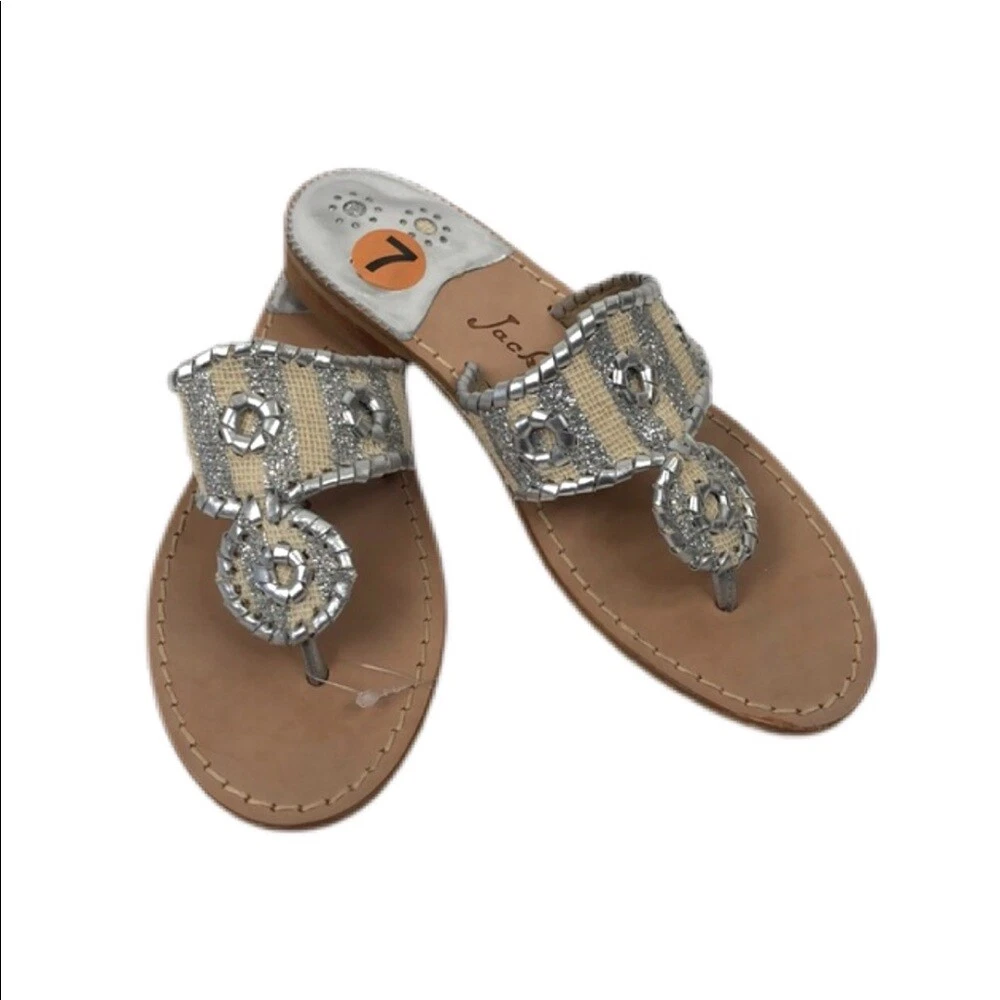 Jack rogers store silver sandals