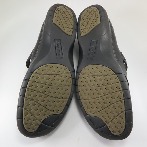 Cobb Hill PETRA Mary Janes Womens Size 10N Black Leather Laser Etched Flats - Picture 6 of 7