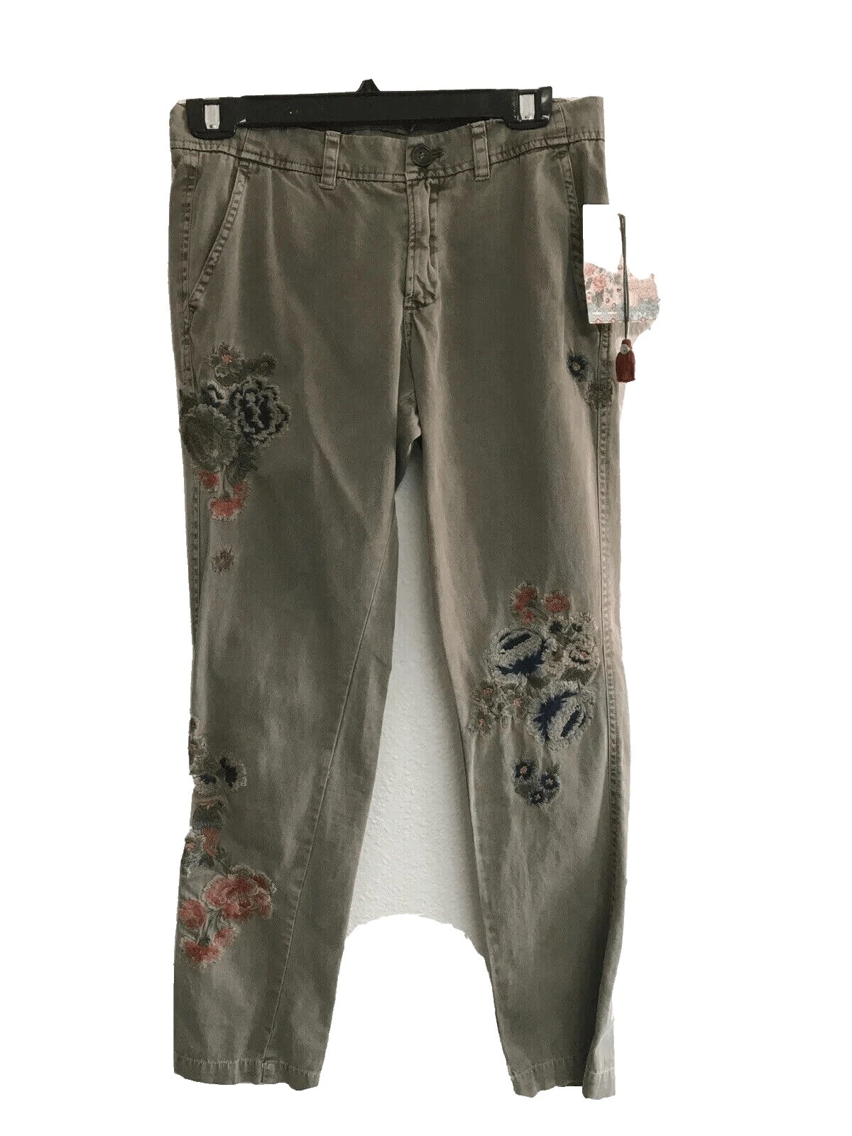 Pantalones de Algodón Bordada Johnny Was para Mujeres