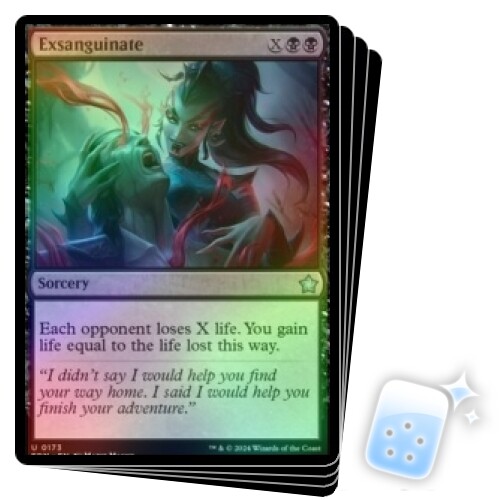 FOIL EXSANGUINATE X4 Foundations FDN Magic MTG MINT CARD - Picture 1 of 1