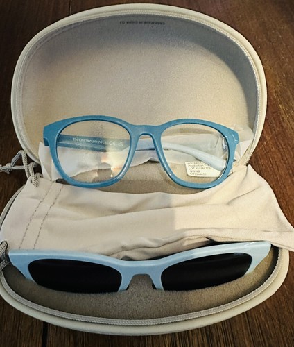 Emporio Armani Ek4001 Prescription Eyewear Frames With Sun Clip On’s - Picture 5 of 6
