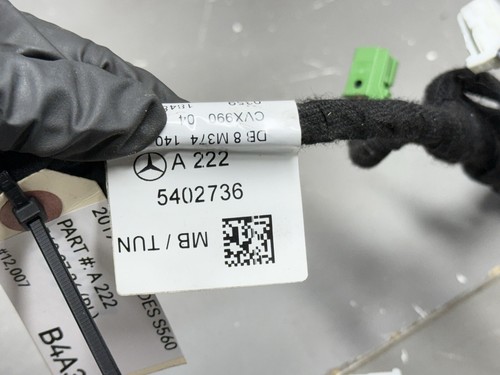 ⭐️2018-2020 MERCEDES S560 W222 REAR LEFT DRIVER SIDE DOOR WIRE WIRING HARNESS OE - Picture 18 of 19