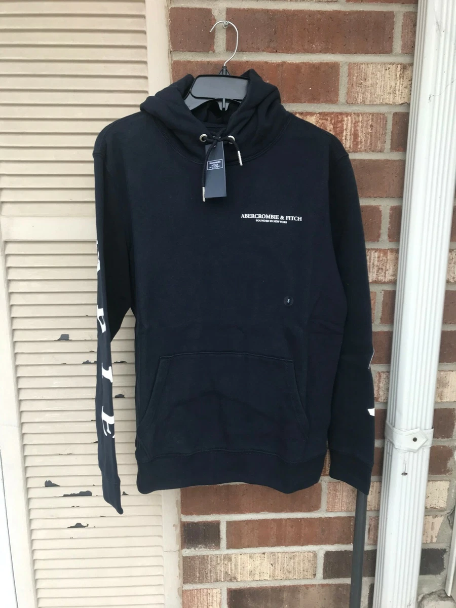 Exploded logo hoodie abercrombie new arrivals