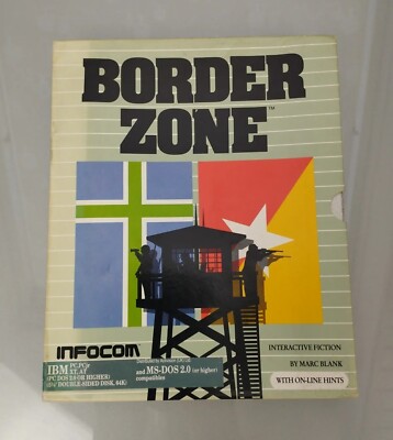 Border Zone von Infocom für IBM PC / MS DOS komplett rare