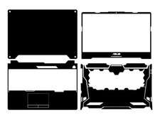 KH Carbon fiber Laptop Sticker Skin Decal Cover Protector for ASUS FA506QM 15.6"