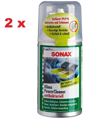 2 X SONAX KlimaPowerCleaner Green Lemon 323400 à 100ml