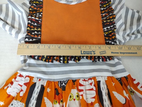 Ricrac & Ruffles Halloween Owls Dress NWOT Size 8 Bat Witch Mummy Vampire Ghost - Picture 11 of 17