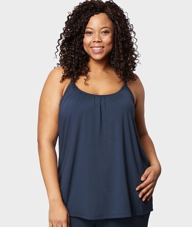 32 GRAD Cool Damen Relaxed Integrierte Cups Regal BH Tank Cami XXL Inky Indigo - Bild 1 von 4