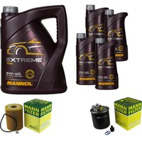 Inspektionspaket 9L Mannol 5W-40 FüR Mercedes W164 ML 320 CDI S211 E 280 T
