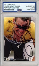 LANCE ARMSTRONG SIGNED PHOTOGRAPH PICTURE TEAM USA CYCLING AUTOGRAPH PSA DNA COA