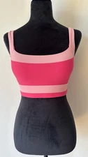 Lorna Jane Flaunt It Rib Sports Bra. Size S. Removable Padding. Active & Support