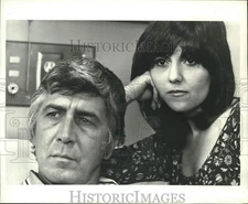 1972 Press Photo Actress Brenda Vaccaro & Patrick O'Neal on "Marcus Welby, M.D."