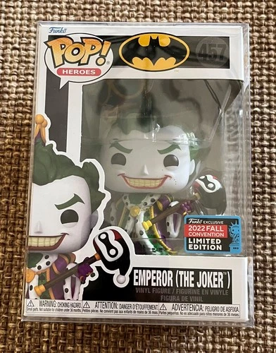 FUNKO POP! HEROS EMPEROR ( THE JOKER ) 457 2022 FALL NYCC EXCLUSIVE W/PROTECTOR