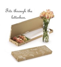 Letterbox Flowers Empty Flower Gift Box Holder Long Postal Delivery Shipping Box
