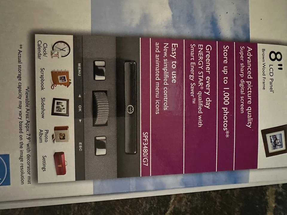 Philips SPF3400/G7 Digital Photo Frame 8 - Image 2 of 4