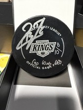 Quinton Byfield Los Angeles Kings Signed Fanatics  Puck  “Go Kings Go” 8/10
