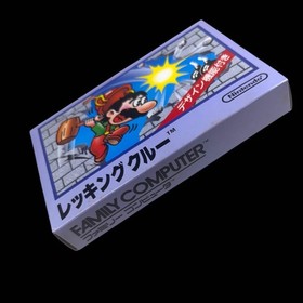 New Unused Good Condition Wrecking Crew Famicom Software Rare ☆Free Shipping☆