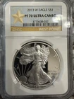 2013 W Proof American Silver Eagle Early Releases PF70 Ultra Cameo Encapsulated