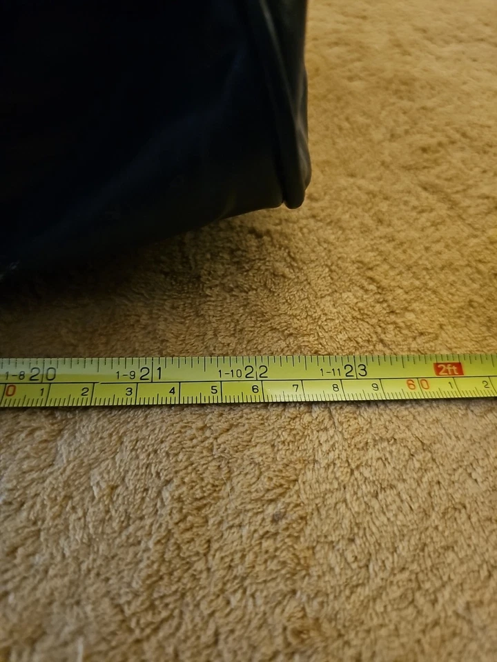 Donnay Duffle Bag Faux Black Leather 1980s Tennis 22" Around The World Vintage - Image 4 of 4