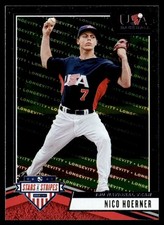 2019 Panini USA Stars & Stripes Base Longevity Nico Hoerner Rookie USA #77