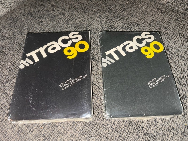 8-Track Tapes 90 Minute Audio Magnetics Tracs Blank Cartridges NEW | Lot Of 2