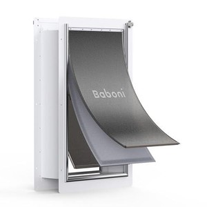 Baboni X-Large Pet Door Wall Mount Steel Frame 220lb Capacity NEW FREE SHIPPING
