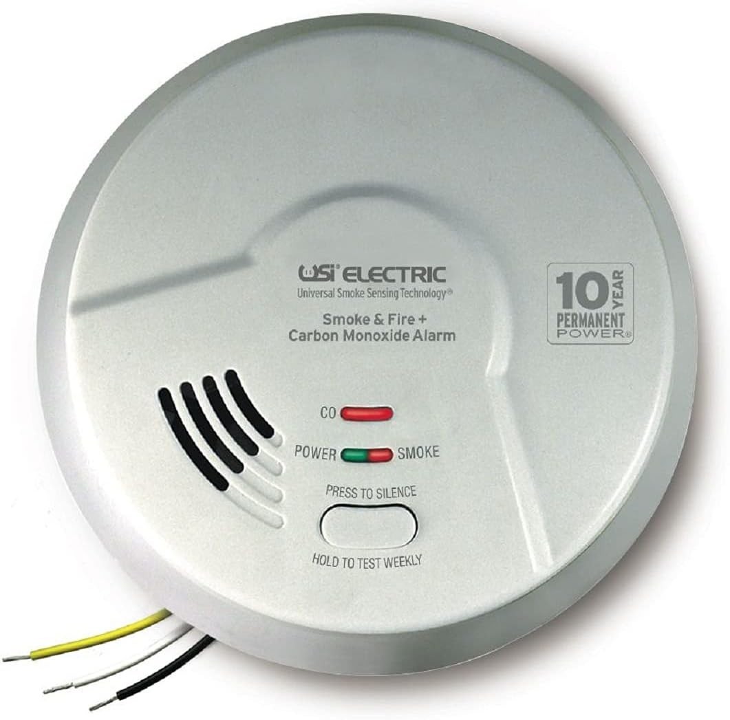 USI Electric 3-in-1 Model MIC1509S, Smoke, Fire, Carbon Monoxide Alarm, Detector