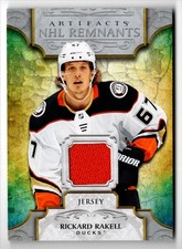 2020-21 Upper Deck Artifacts NHL Remnants Rickard Rakell Jersey Anaheim Ducks