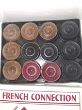 French Connection Carrom Board Wood Coins 24 Pc - taurnament standard Heavy coin