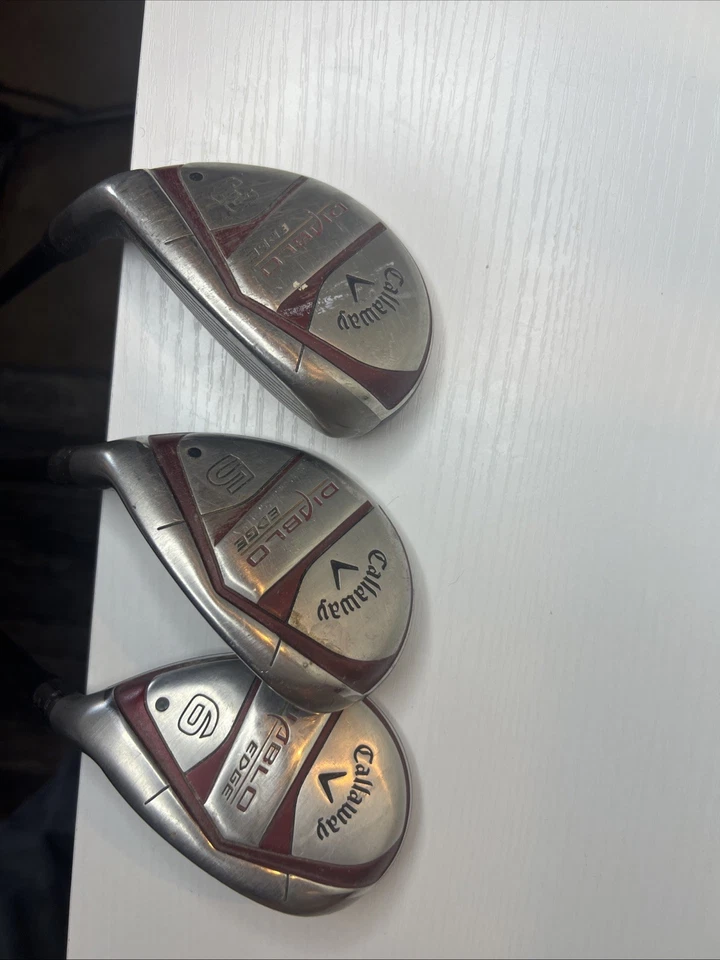 Callaway Diablo Edge 3H 5H &6H Hybrid Set Graphite 60G Shafts Regular Flex - Image 4 of 4