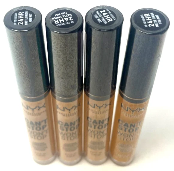 (4) NYX Can't Stop Won't Stop Contour Concealer Sealed CSWSC14 - Golden Honey - Image 2 of 3