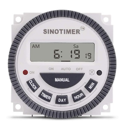 SINOTIMER TM619 Timer Switch Digital LCD Power Timer Switch Weekly Programmab...