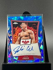 2025 Topps WWE Chrome Sapphire Julius Creed Autographed Card