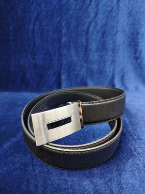 Giorgio Armani Herren Ledergürtel mit Metallschnalle