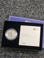 2017 Britannia 1 oz Fine Silver Proof £2 Two Pounds Coin Brand New 