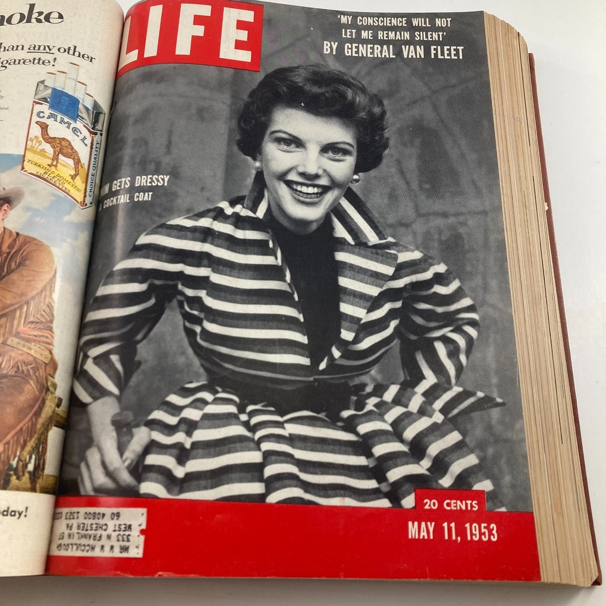 VTG 1953 Bound Life Magazine April - June Weekly Issue Marilyn