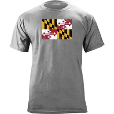 Maryland State Flag Distressed T-Shirt