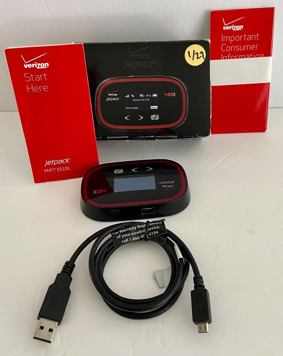 Verizon Jetpack MiFi 5510L 4G LTE Mobile Hotspot