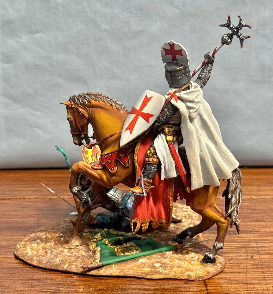 格林纳达中世纪圣殿骑士粉碎阿拉伯战士第三次十字军东征 — 第 3/4 张图片