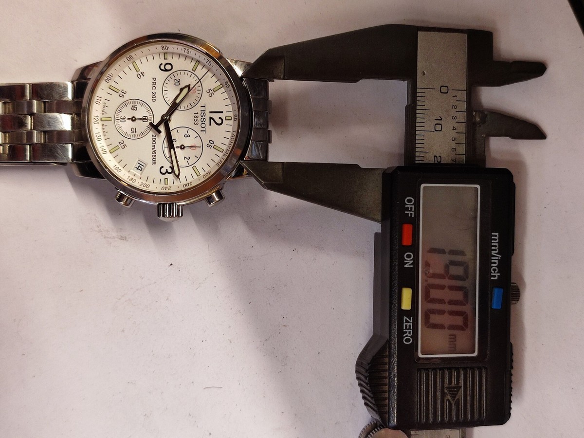 TISSOT ティソ PRC200 メンズ腕時計T461 Men's Tissot PRC 200 Chronograph Watch White Dial T461 | eBay