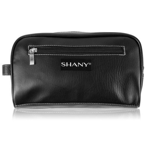 SHANY Travel Toiletry Bag and Dopp Kit – Faux Leather Organizer – Black Leathere - Picture 2 of 9