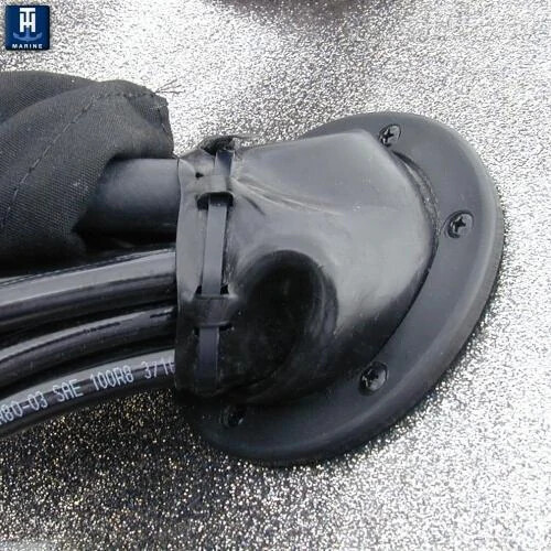 Cable Boot 3" Black Marine-grade Vinyl Construction TH Marine CB-1 - Picture 2 of 4