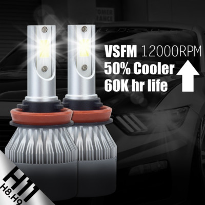 Cree H11 2PCS LED Total 388W 38800LM HID Headlight 6500K White Kit Bulbs
