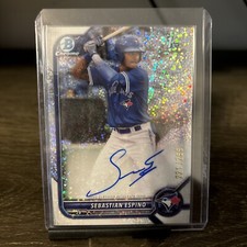 2022 Bowman Chrome -Prospect Autographs Speckle Refractor Sebastian Espino /299 