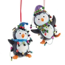 Whimsical Penguins Ornament