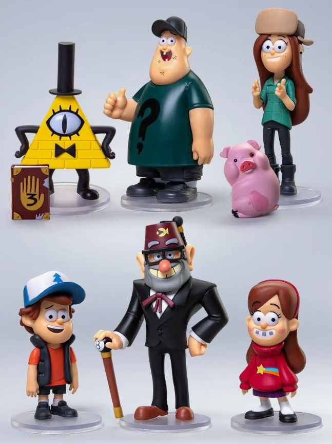 Gravity Falls Figurine, Toys, Cartoon Character, Original. 6PCS | eBay