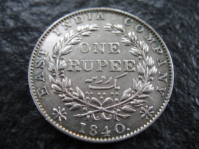 1 Rupee Silber British India 1840 Queen Victoria Rupie