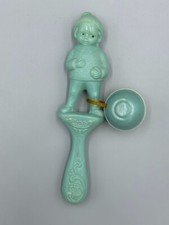 1920s Viscoloid CELLULOID Darling BLUE BOY  BALL Toy Baby RATTLE USA Antique